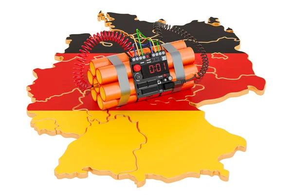 Теракти в Німеччині. 3D-рендерінг — стокове фото