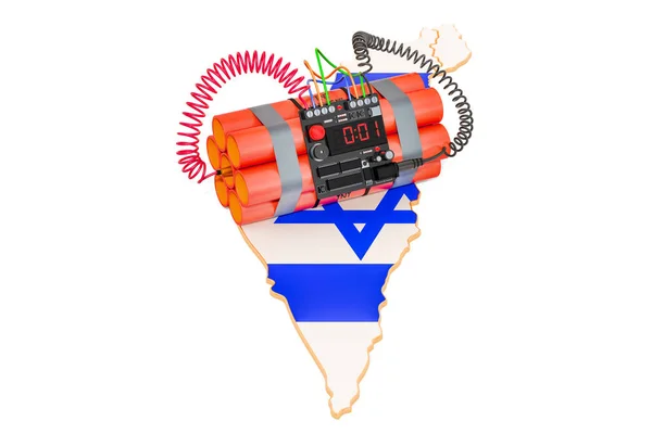 Терористичних нападів на Ізраїль концепцію. 3D-рендерінг — стокове фото
