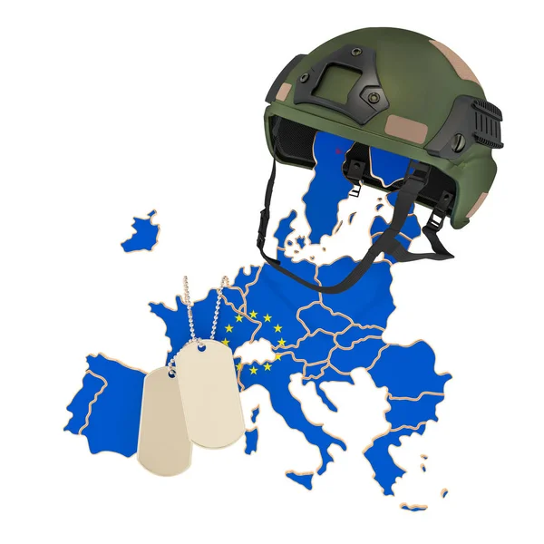 The European Union military force, army or war concept. 3D rende — Stock Photo, Image