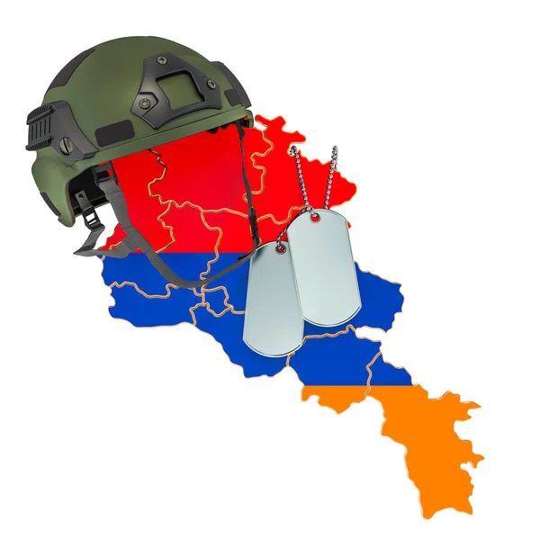 Військова сила Вірменії, армія або військова концепція. 3D-рендерінг — стокове фото