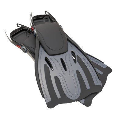 Paletler, yüzgeçler. 3d render