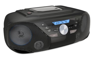 Am/Fm Stereo Radyolu Modern Cd Boombox, 3d render