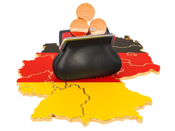 독일의 은행, 투자 또는 금융 개념. 3D 렌더린 — 스톡 사진