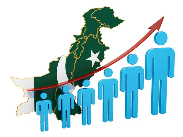 Rating of employment and unemployment or mortality and fertility in Pakistan — Stock Photo, Image