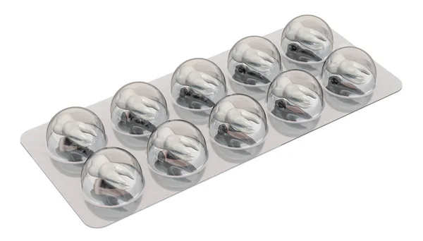 Medicines for dental disease, concept. 3D rendering — Stock Photo, Image