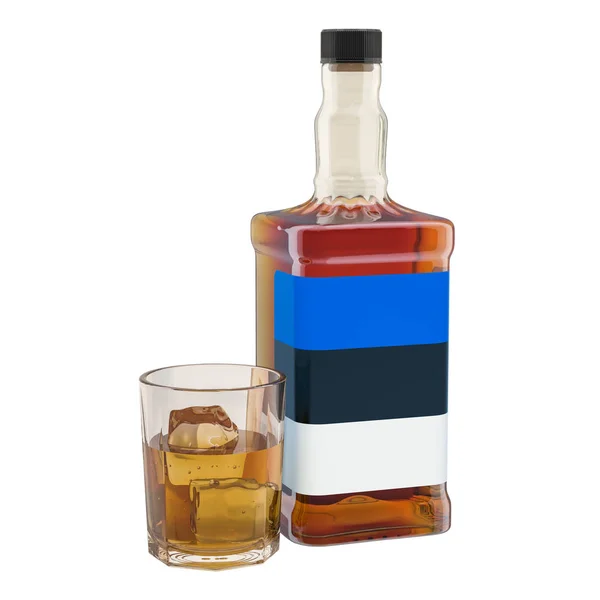 Produção e consumo de bebidas alcoólicas na Estónia, conceito — Fotografia de Stock