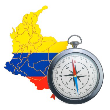 Columbia konseptinde seyahat veya turizm. 3d render