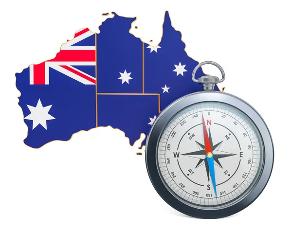 Reisen oder Tourismus in Australien Konzept. 3D-Darstellung — Stockfoto