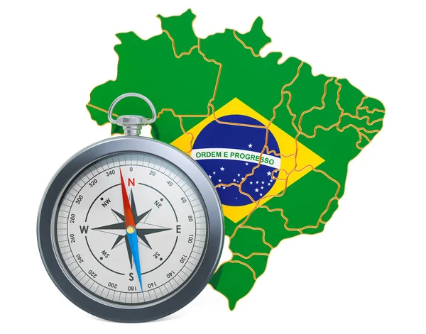 Reizen of toerisme in Brazilië concept. 3D-rendering — Stockfoto