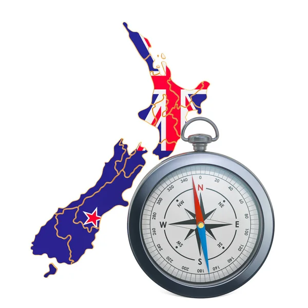 Resor eller turism i Nya Zeelands koncept. 3D-rendering — Stockfoto