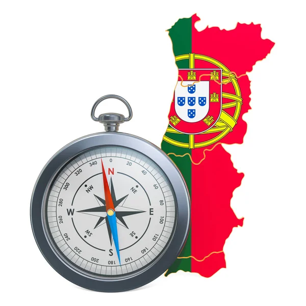 Viagens ou turismo em Portugal conceito. Renderização 3D — Fotografia de Stock