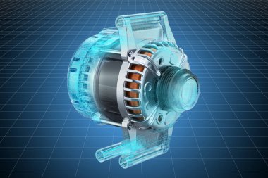 Starter Görselleştirme 3d cad modeli, plan. 3d render