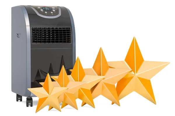 Customer rating of portable air conditioner, concept — Stock Photo, Image