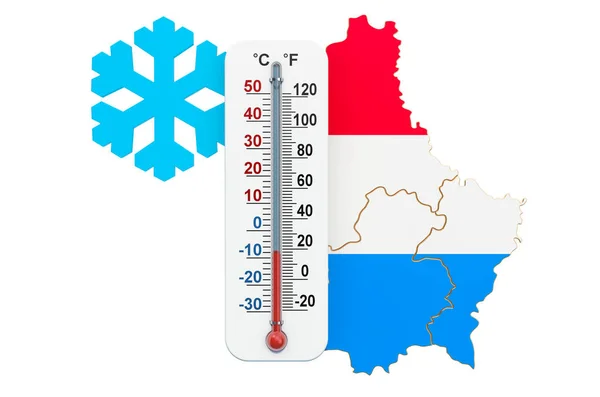 Ακραία κρύα στην έννοια του Λουξεμβούργου. απόδοση 3D — Φωτογραφία Αρχείου