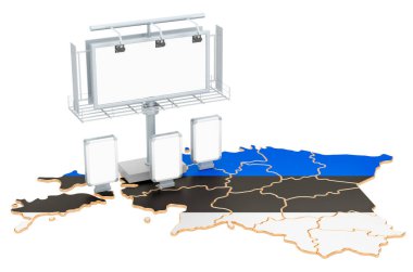 Estonya'da Reklam Cılık, 3d render