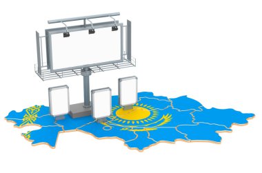 Kazakistan'da Reklam Cılık, 3d render