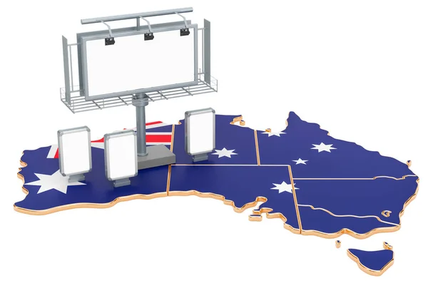 Publicidad Negocios en Australia concepto, 3D rendering — Foto de Stock
