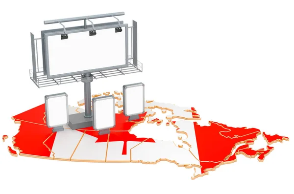 Publicidad Negocios en Canada concept, 3D rendering — Foto de Stock