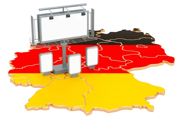 Publicidad Negocios en Alemania concepto, 3D rendering — Foto de Stock