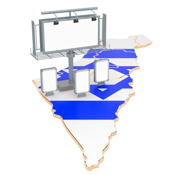 Reklamverksamhet i Israel koncept, 3D-rendering — Stockfoto