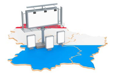 Lüksemburg'da Reklam Cılık, 3d render