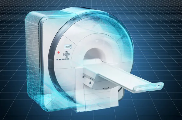 Visualizzazione 3d cad modello di risonanza magnetica Imaging Scanner MRI — Foto Stock