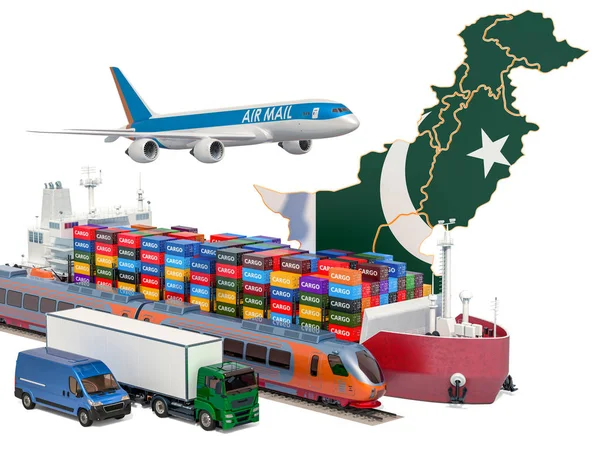 パキスタンの貨物輸送と貨物輸送 — ストック写真