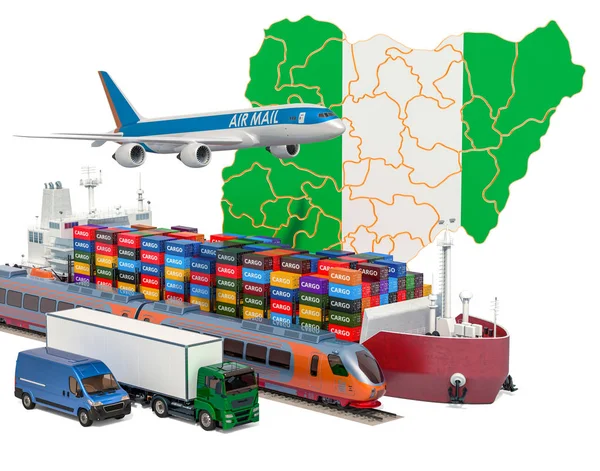 Trasporto merci e spedizione merci in Nigeria — Foto Stock