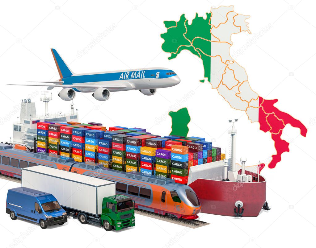 Cargo shipping and freight transportation in Italy
