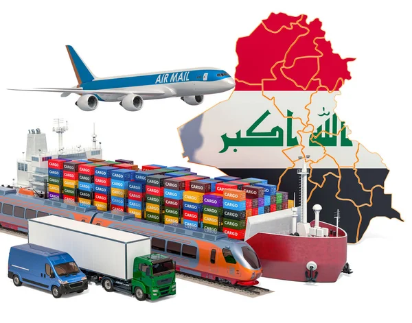 Trasporto merci e spedizione merci in Iraq — Foto Stock