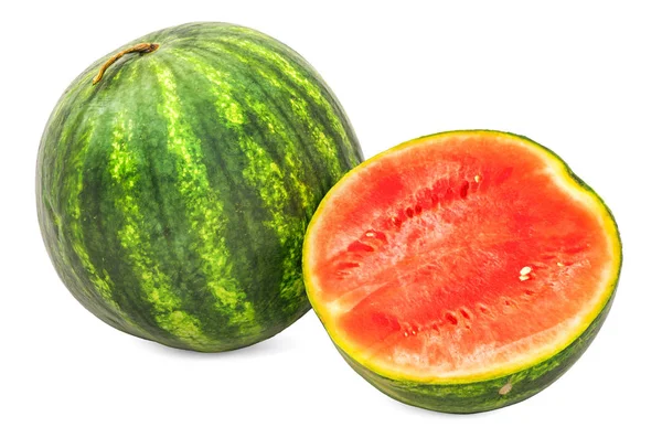 Wassermelone 3D-Rendering mit realistischer Textur — Stockfoto