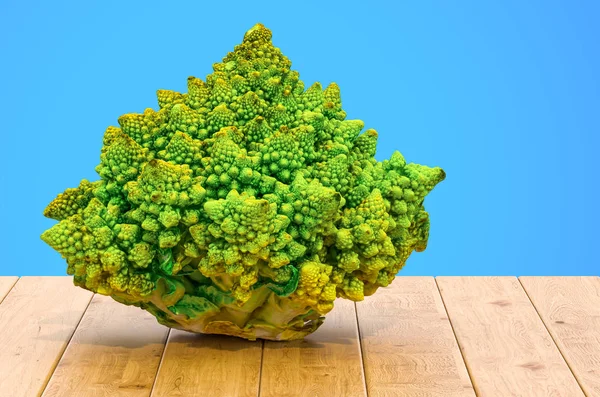 Romanesco broccoli close-up 3D rendering met realistische textuur — Stockfoto