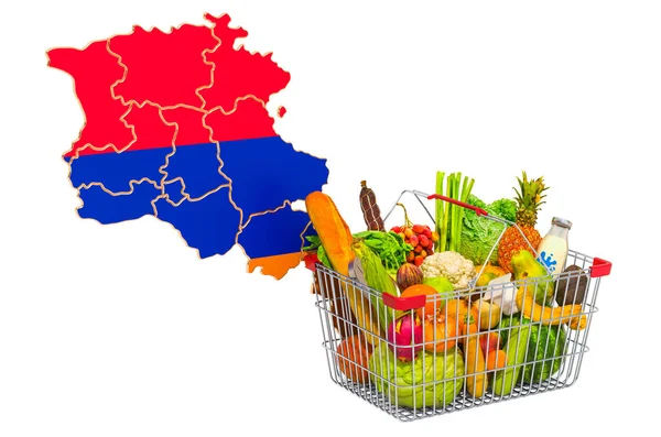 Purchasing power and market basket in Armenia concept