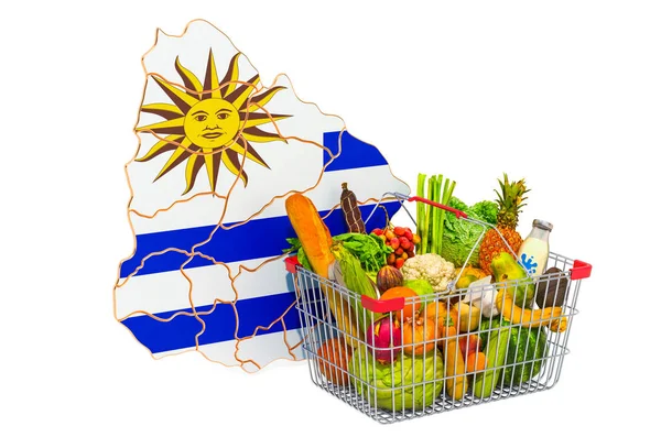 Purchasing power and market basket in Uruguay concept — Stock Photo, Image