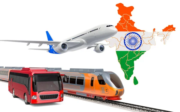 Passenger transportation in India — 스톡 사진