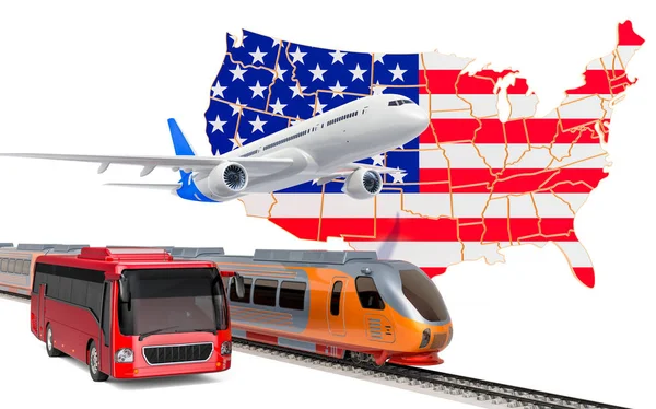Транспорт пасажирів у Сполучених Штатах Америки — стокове фото