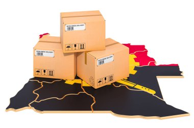 Angola haritasında paketler