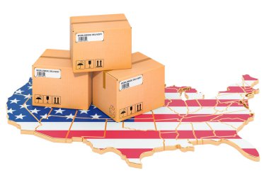 Amerikan haritasında parseller