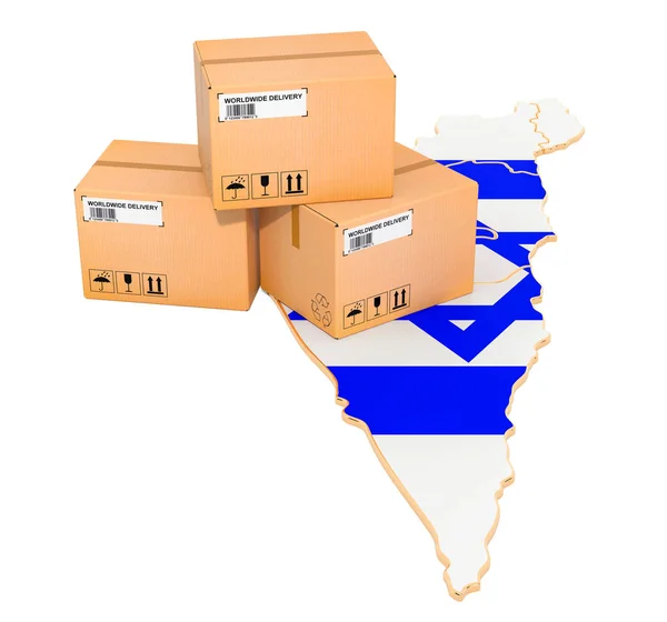 Parcels on the Israeli map — Stock Photo, Image