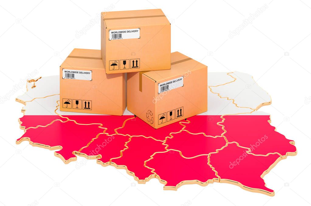 Parcels on the Polish map