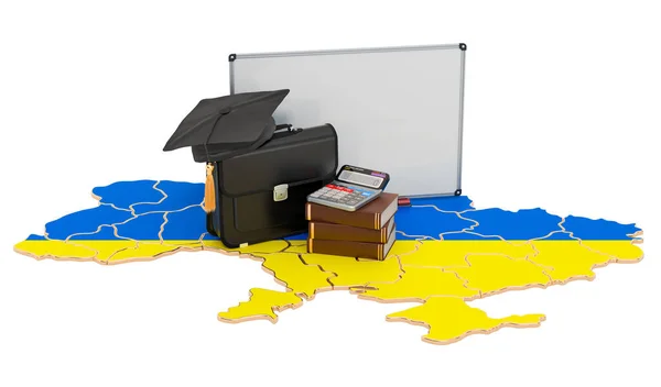 Educación Empresarial Ucrania Concepto Representación Aislado Sobre Fondo Blanco — Foto de Stock