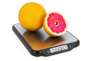 Greyfurtlu mutfak pulları. Beyaz arkaplanda 3B görüntüleme izole edildi