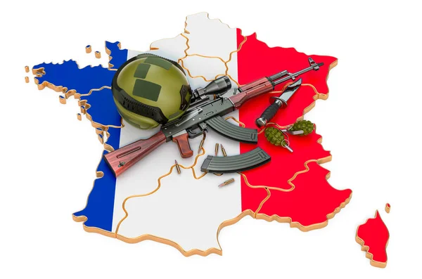 Fuerza Militar Ejército Conflicto Bélico Francia Concepto Representación Aislada Sobre — Foto de Stock