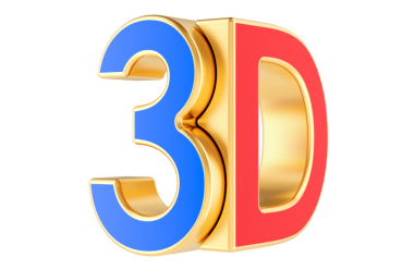 3 boyutlu logoti, grafik film ikonu. Şeffaf arkaplanda 3B görüntüleme izole edildi