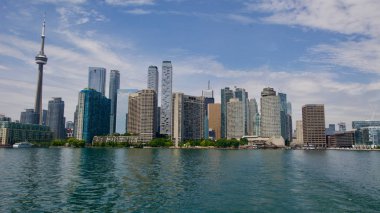Toronto Toronto Adaları Şehir merkezinde güneye doğru seyir manzarası.