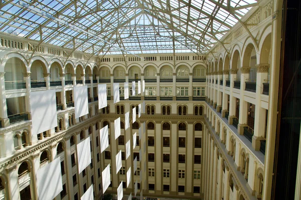 特朗普国际酒店Atrium的景观 从上面的钟楼看 华盛顿特区 2020年2月 — 图库照片