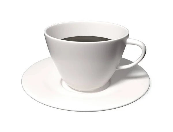 Beyaz fincan kahve, çay ya da kapuçino