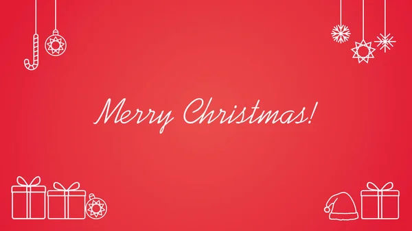 Neşeli Noel poster - minimalist tasarım