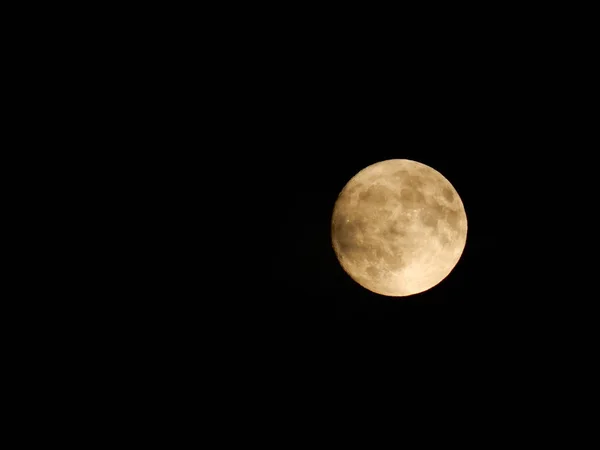 Luna Piena Durante Notte — Foto Stock