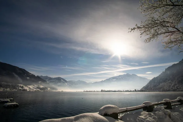 Ski resort zell am görmek, Avusturya Alplerinde, kış